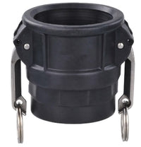 CGD-050-PP Midland Cam and Groove - Part D - 1/2" Female Coupler x 1/2" Female NPT - Polypropylene