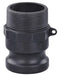 CGF-400-PP Midland Cam and Groove - Part F - 4" Male Adapter x 4" Male NPT - Polypropylene