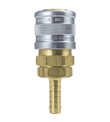 3603GS ZSi-Foster Quick Disconnect 1-Way Manual Socket - 1/4" ID - Steel - Hose Stem