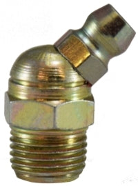 36116SS (36-116SS) Midland Grease Fitting - 45° Angle Ball Check - 1/8"-27 Male NPTF - 303 Stainless Steel