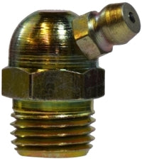 36132 (36-132) Midland Grease Fitting - 65° Angle Ball Check - 1/4"-18 Male NPTF - Steel