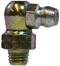 36150 (36-150) Midland Grease Fitting - 90° Angle Ball Check - 1/4"-28 Male Taper - Steel