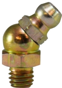 36170 (36-170) Midland Grease Fitting - Metric 45° Angle - 6mm Diameter x 1 Pitch - Steel