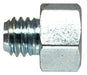 36306 Midland Grease Fitting - Adapter - Female English to Male English - 1/4"-28 UNF x M10x1.0 - Zinc Coated Carbon Steel