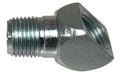 36362 Midland Grease Fitting - 45° Angle Elbow - 1/8"-27 Female NPTF x 1/8"-27 Male PTF SAE Short - Zinc Coated Carbon Steel