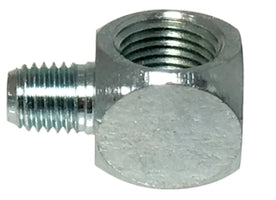 36376 Midland Grease Fitting - 90° Angle Elbow - 1/8"-27 Female NPTF x 1/8"-27 Male NPTF - Zinc Coated Carbon Steel