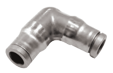 38025600 Legris Stainless Steel Push-In Fitting - Equal Elbow Union - 1/4" Tube OD (Pack of 10)