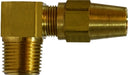 38244 (38-244) Midland DOT Air Brake Fitting (Copper Tubing) - Male 90° Elbow - 1/2" Tube OD x 1/2" Male NPTF - Brass