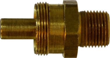 38326 (38-326) Midland DOT Air Brake Reusable Hose Fitting - Adapter Body - 3/8" Hose ID x 1/2" Male Pipe - Brass