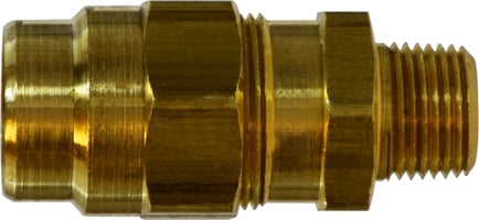 38336 (38-336) Midland DOT Air Brake Reusable Hose Fitting - Male Adapter - 1/2" Hose ID x 3/8" Male Pipe - Brass