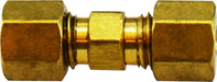 38761 (38-761) Midland Split Sleeve DOT Fitting - Double End Union - 5/32" Tube OD - Brass