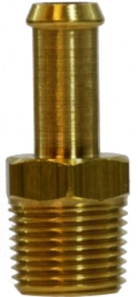 38802 (38-802) Midland Fuel Hose Barb - Male Connector - 1/4" Hose ID x 1/8" Male Pipe - Brass