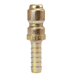 38HPB ZSi-Foster Quick Disconnect FST Series Plug - Straight Thru - 3/8" ID - Hose Stem - Brass