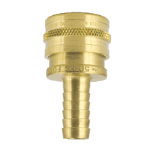 BL50HS ZSi-Foster Quick Disconnect FST Series Socket - Straight Thru - 1/2" ID - Hose Stem - Ball Lock, Brass