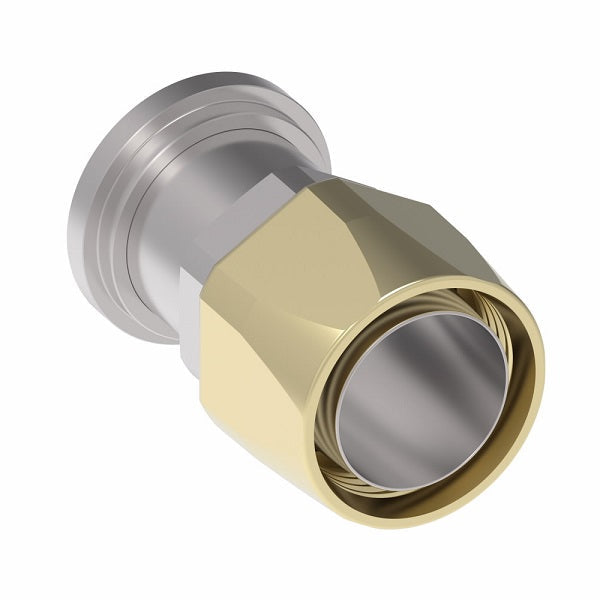 39-4775-40 (4775-40-32S) Aeroquip by Danfoss | SAE Code 61 Split Flange (SAE J518) 100R5 Reusable Hose Fitting | -40 Code 61 Split Flange x -40 Reusable Hose End | Brass & Steel