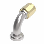 39-4779-40 (4779-40-32S) Aeroquip by Danfoss | SAE Code 61 Split Flange 90° Elbow (SAE J518) 100R5 Reusable Hose Fitting | -40 Code 61 Split Flange x -40 Reusable Hose End | Brass & Steel