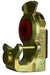 39507 Midland Truck & Trailer Gladhand - Emergency Red - 1/2" FPT Port - Cast Iron