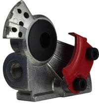 39511 Midland Truck & Trailer Angle Mount Gladhand - Emergency Red - 3/8" FPT Port - Aluminum