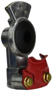 39878 Midland Truck & Trailer Gladhand - Emergency Red with Filter - 1/2" FPT Port - Aluminum