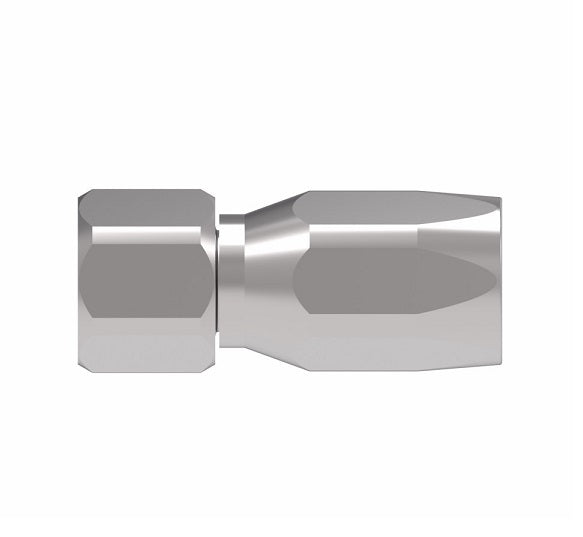 401-5S Aeroquip by Danfoss | Female SAE 45° Swivel 100R5 Reusable Hose Fitting (3 Piece) | -05 Female SAE 45° Swivel x -05 Reusable Hose End | Steel