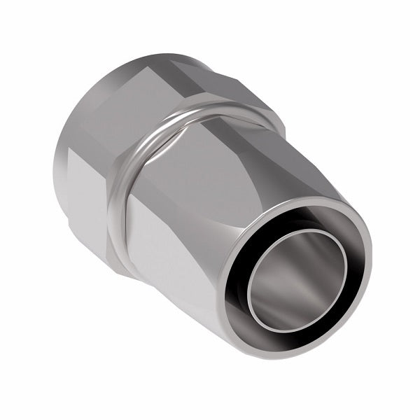 406-16S Aeroquip by Danfoss | Female SAE PTT Swivel 100R5 Reusable Hose Fitting | -16 Female SAE PTT Swivel x -16 Reusable Hose End | Steel