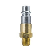 42S-4 ZSi-Foster Quick Disconnect Plug - Free Swivel Under Pressure - 3/8" MPT - Steel