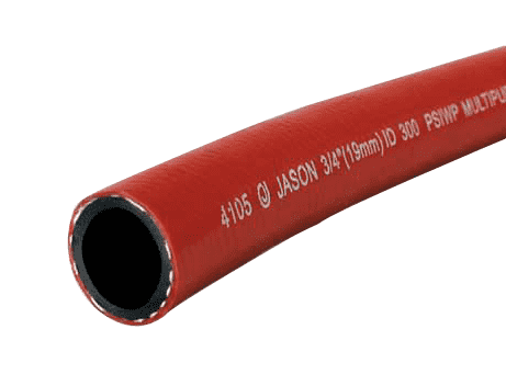 4105-0100-164 by Jason Industrial | 4105 Series | Multi-Purpose Hose | 170 PSI | 1" ID | 1.33" OD | Red | TPR | 164ft
