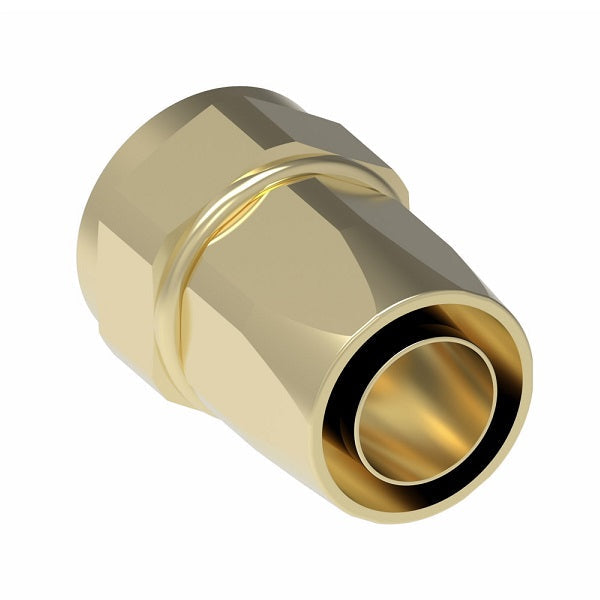 411-24B Aeroquip by Danfoss | Female 37° JIC Swivel 100R5 Reusable Hose Fitting (3 Piece) | -24 Female 37° JIC Swivel x -24 Reusable Hose End | Brass