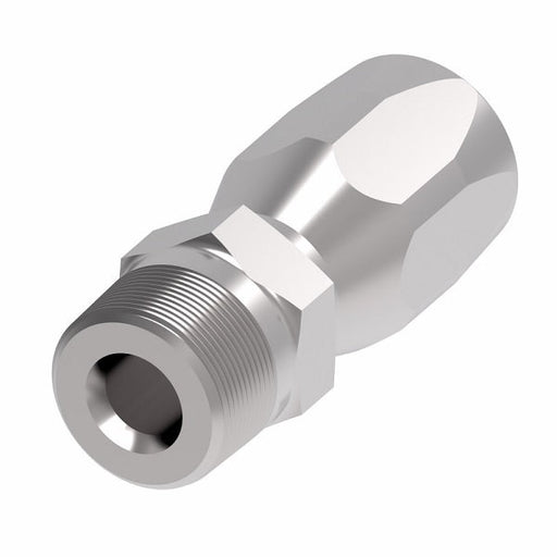 412-8-10S Aeroquip by Danfoss | Male Pipe 100R5 Reusable Hose Fitting (3 Piece) | -08 Male Pipe x -10 Reusable Hose End | Steel