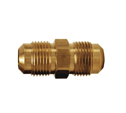 42F-6 Dixon Brass SAE 45 deg. Flare Fitting - Union - 3/8" Tube Size x 5/8"-18 Straight Thread