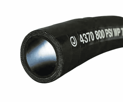 4370-0200-050 by Jason Industrial | 4370 Series | Concrete Placement Hose | 800 PSI | 2" ID | 2.68" OD | Black | Elastomers | 50ft