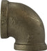 44142LF Midland Lead Free Reducing 90° Elbow Fitting - 2" Female Pipe x 1-1/2" Female Pipe - Bronze