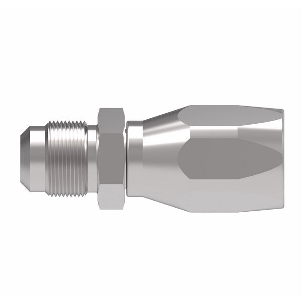 4402-6S Aeroquip by Danfoss | Male SAE 45° Flare 100R5 Reusable Hose Fitting | -06 Male SAE 45° Flare x -06 Reusable Hose End | Steel