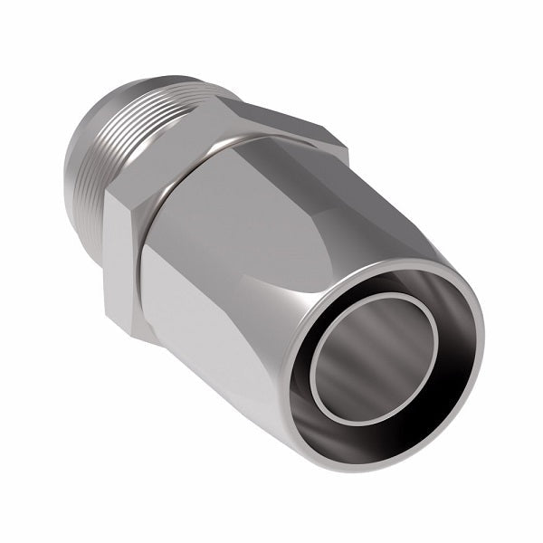 4414-24S Aeroquip by Danfoss | Male 37° JIC Flare 100R5 Reusable Hose Fitting | -24 Male 37° JIC Flare x -24 Reusable Hose End | Steel