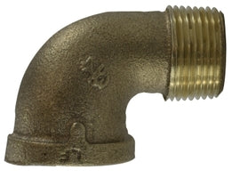 44168LF (44-168LF) Midland Lead Free 90° Street Elbow Fitting - 2" Male Pipe x 2" Female Pipe - Bronze