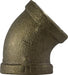 44187LF (44-187LF) Midland Lead Free 45° Elbow Fitting - 1-1/2" Female Pipe x 1-1/2" Female Pipe - Bronze