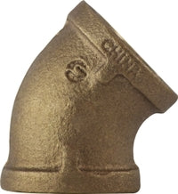 44187 (44-187) Midland 45° Elbow Fitting - 1-1/2" Female Pipe x 1-1/2" Female Pipe - Bronze