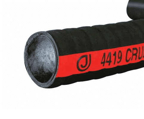4419-0200-100 by Jason Industrial | 4419 Series | Crude Oil Waste Pit Suction Hose | Corrugated Cover | 150 PSI | 2" ID | 2.50" OD | Black | 100ft