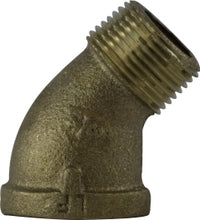 44201LF (44-201LF) Midland Lead Free 45° Street Elbow Fitting - 1/4" Male Pipe x 1/4" Female Pipe - Bronze