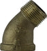 44202LF (44-202LF) Midland Lead Free 45° Street Elbow Fitting - 3/8" Male Pipe x 3/8" Female Pipe - Bronze