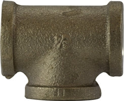 44250LF (44-250LF) Midland Lead Free Tee Fitting - 1/8" Female Pipe x 1/8" Female Pipe x 1/8" Female Pipe - Bronze