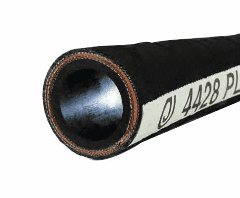 4428-0250-100 by Jason Industrial | 4428 Series | Plaster and Grout Hose | 800 PSI | 2-1/2" ID | 3.31" OD | Black | NR/BR | 100ft