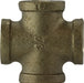 44394LF (44-394LF) Midland Lead Free Cross Fitting - 3/4" Female Pipe x 3/4" Female Pipe x 3/4" Female Pipe x 3/4" Female Pipe - Bronze