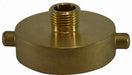 444000 (444-000) Midland Fire Hose Fitting - Hydrant Adapter - 2-1/2" Female NST x 3/4" Male GHT - Brass