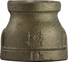 44436LF (44-436LF) Midland Lead Free Reducing Coupling Fitting - 3/4" Female Pipe x 1/4" Female Pipe - Bronze
