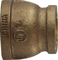44431 (44-431) Midland Reducing Coupling Fitting - 3/8" Female Pipe x 1/8" Female Pipe - Bronze