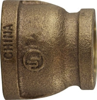 44452 (44-452) Midland Reducing Coupling Fitting - 2" Female Pipe x 1" Female Pipe - Bronze