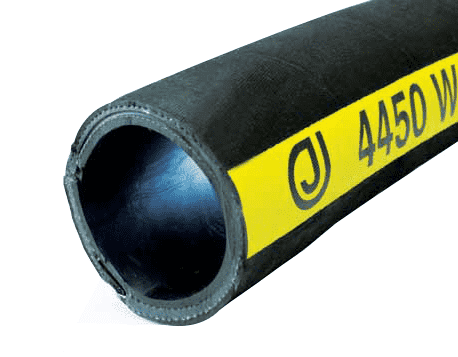 4450-0150-100 Jason Industrial 4450 Rubber Water Suction Hose - Black - 150 PSI - 1-1/2" ID - 1.96" OD - 100ft