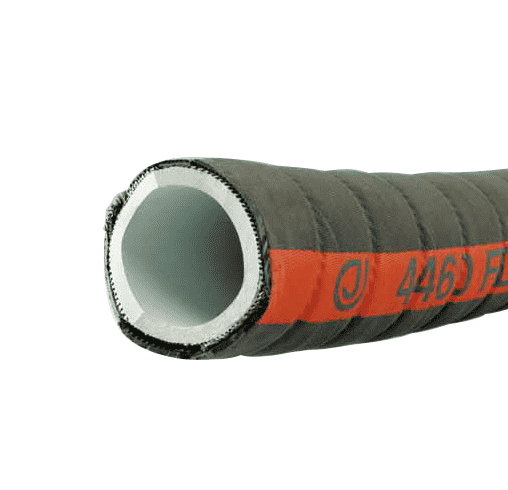 4460-0200-100 by Jason Industrial | 4460 Series | FDA Bulk Food Suction Hose | 150 PSI | 2" ID | 2.66" OD | Gray | 100ft