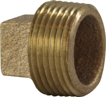 44658 (44-658) Midland Cored Square Head Plug - 2" Male Pipe - Bronze